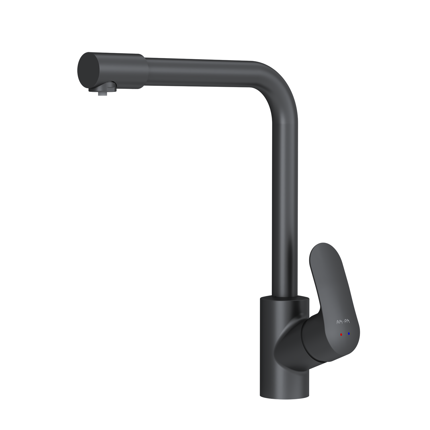 Змішувач для кухні AM.PM Like з каналом для питної води L-злив Чорний матовий (F8005722)