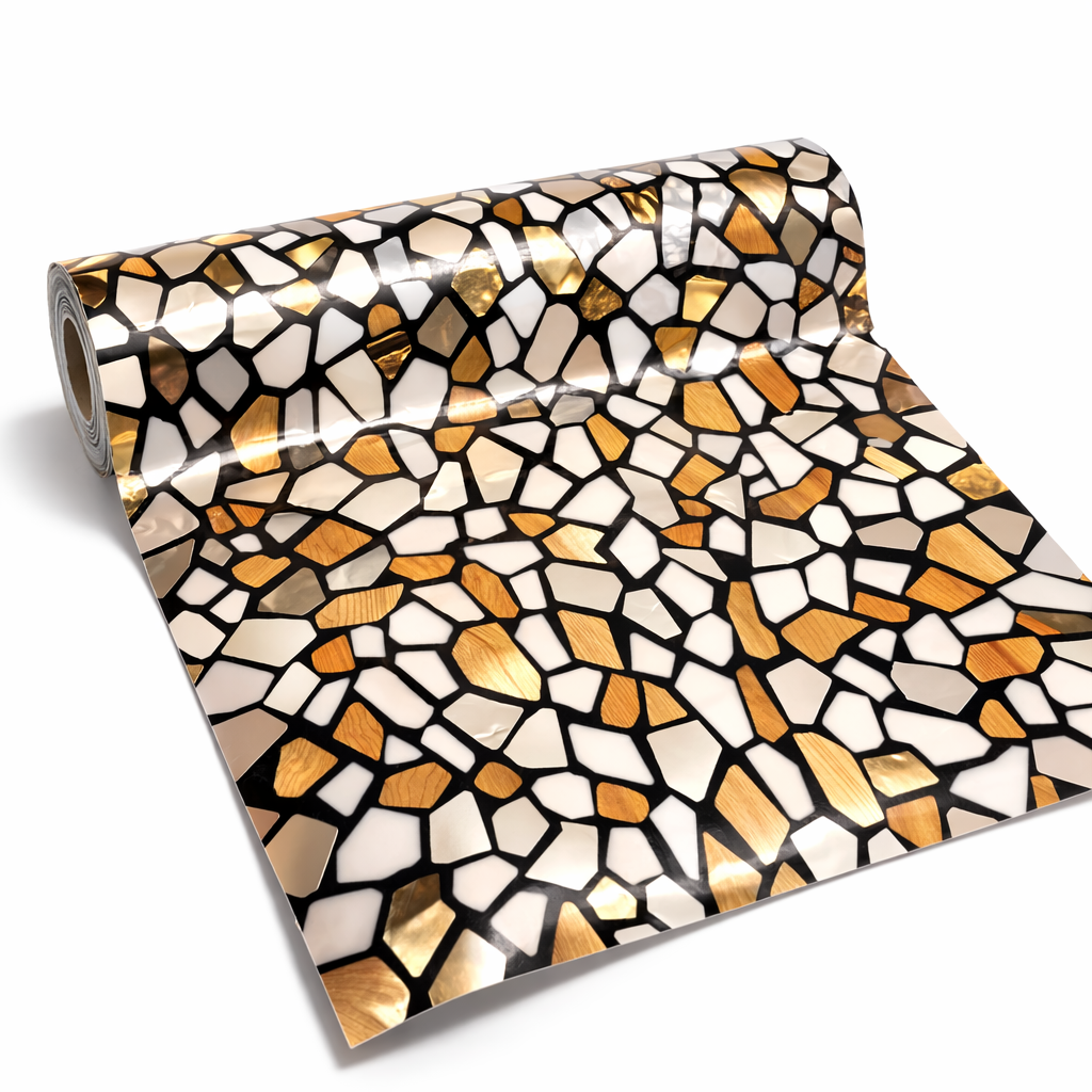 Покриття захисне м'яке Prestige Terrazzo Gold Mosaic ПВХ 60x80 см (3585A)