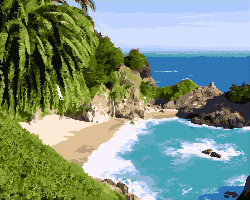 Картина по номерам ArtStory Тропический остров 40x50 см (AS0992)