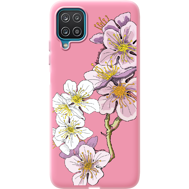 Чехол BoxFace Samsung A125 Galaxy A12 Cherry Blossom Розовый силикон (41506-cc4-41674)