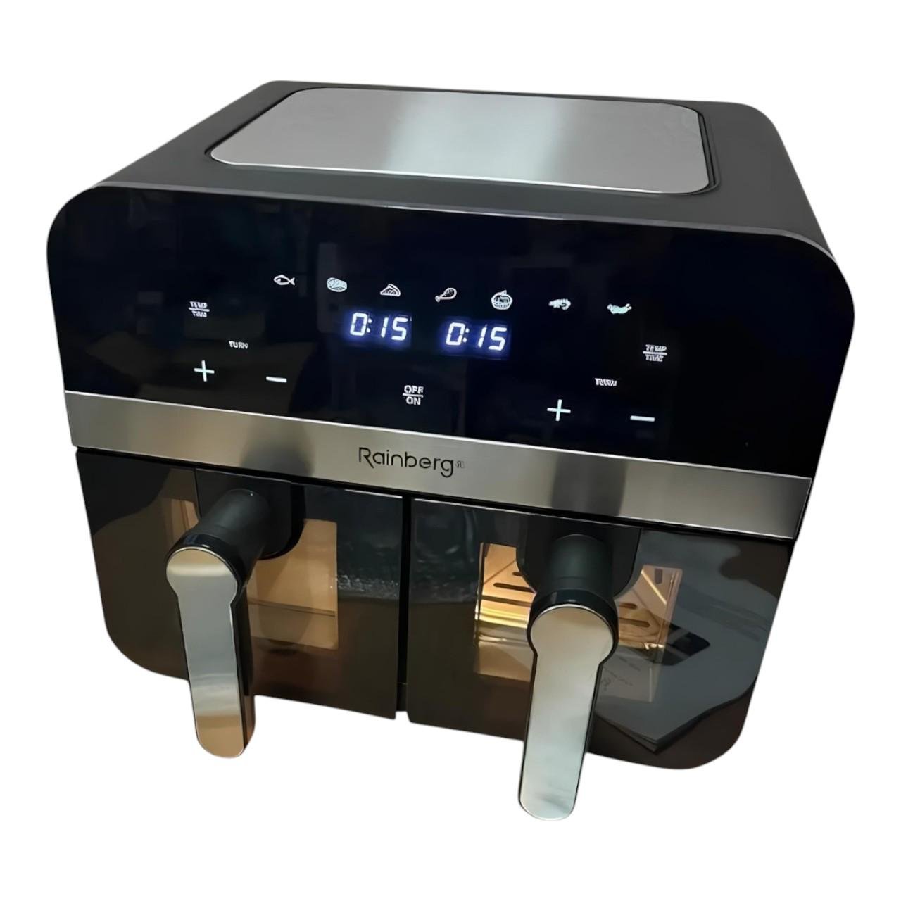Мультипіч безолійна Rainberg RB-2290 з двома чашами та циркуляцією повітря 4200 Вт 13 л (є289) - фото 2 Мультипіч безолійна Rainberg RB-2290 з двома чашами та циркуляцією повітря 4200 Вт 13 л (є289) - фото 2