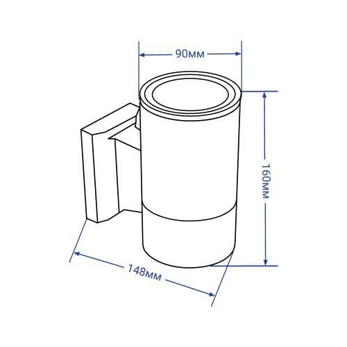 Світильник фасадний вуличний Feron DH0701 E27 Сірий (06297) - фото 3 Світильник фасадний вуличний Feron DH0701 E27 Сірий (06297) - фото 3