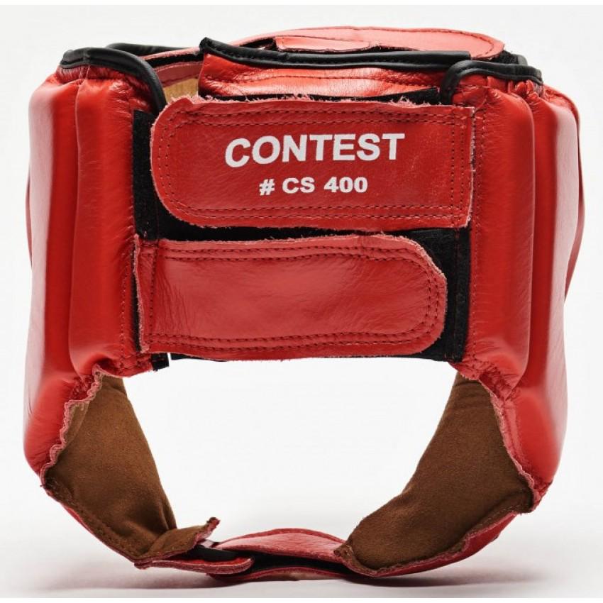 Боксерський шолом для змагань Leone Contest M Red (500155) - фото 4