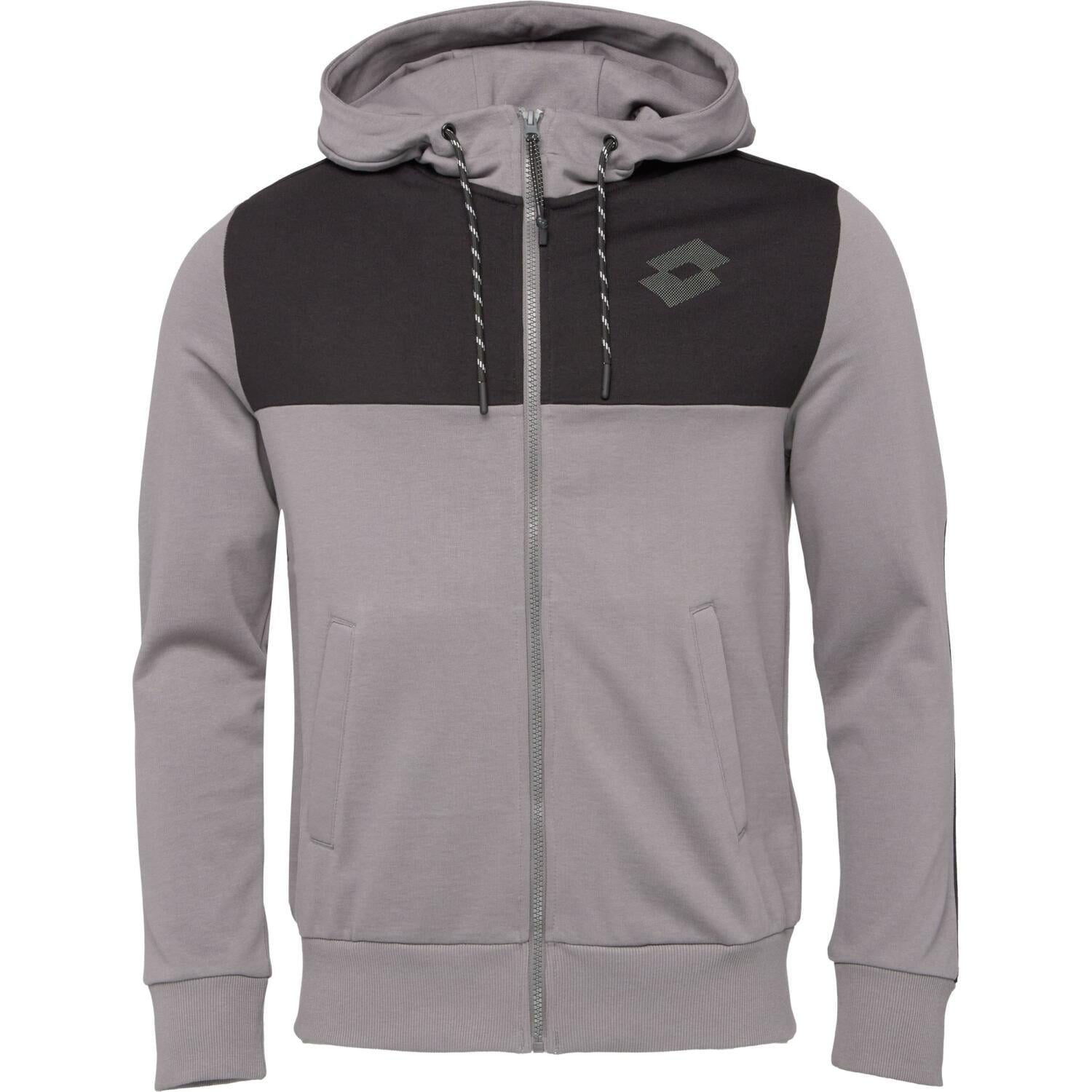 Толстовка Lotto TRAINING PURE SWEAT FZ HD 1 M Серо-черный (221403/5QL) Толстовка Lotto TRAINING PURE SWEAT FZ HD 1 M Серо-черный (221403/5QL)