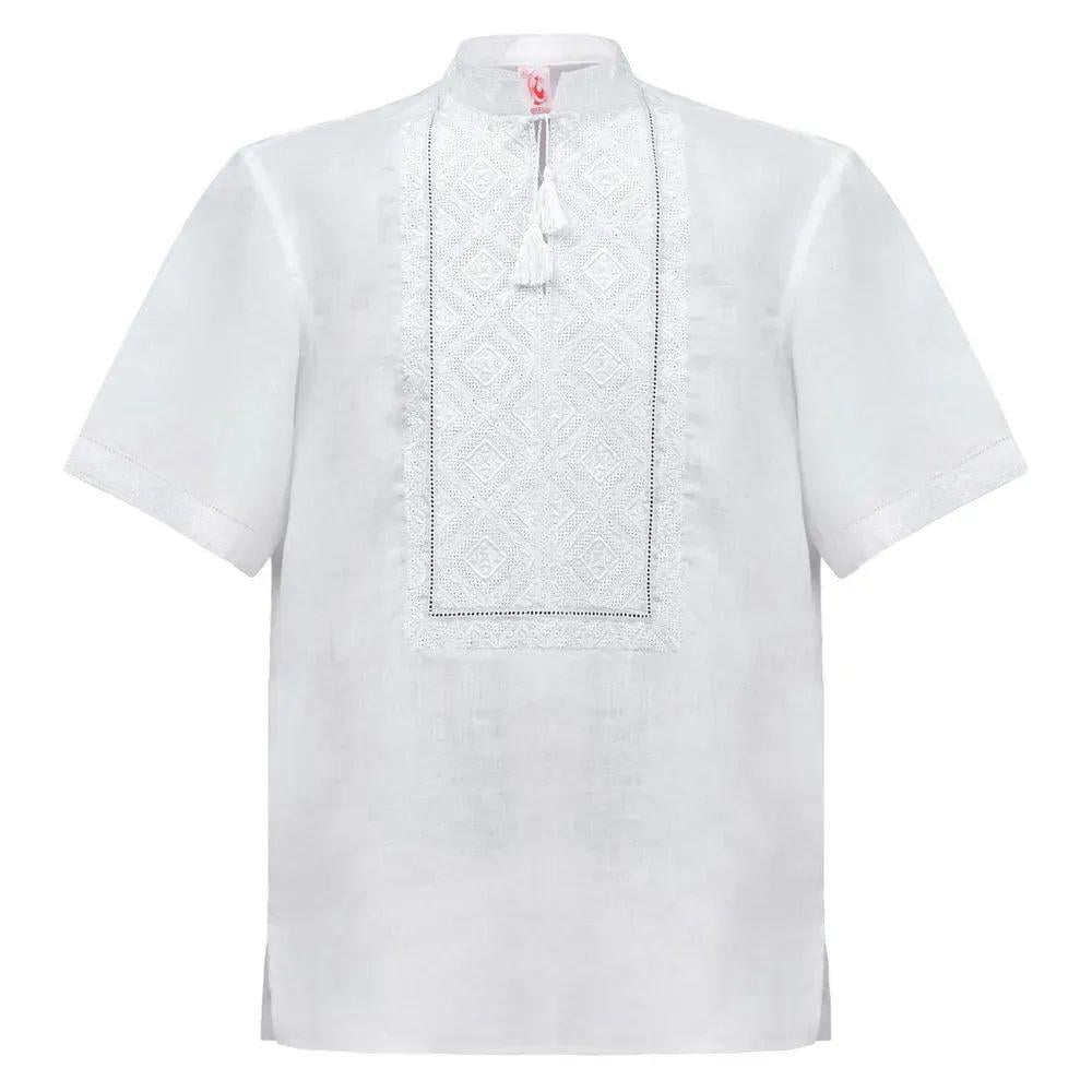 Вышиванка мужская р. 62 Белый (458) - фото 2 Вышиванка мужская р. 62 Белый (458) - фото 2