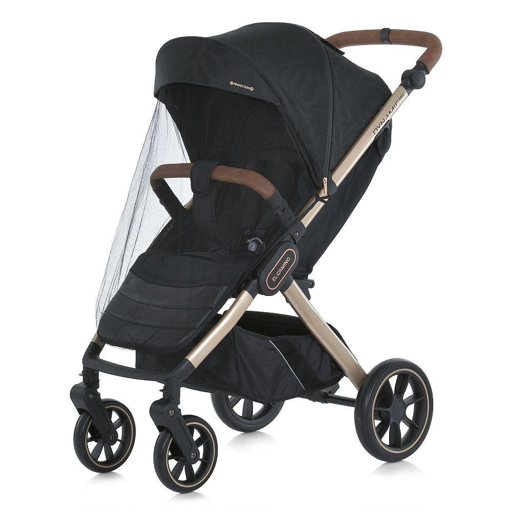 Коляска прогулочная El Camino DYNAMIC PRO Special Blac с чехлом/дождевиком и москитной сеткой Черный (ME 1053G-2)
