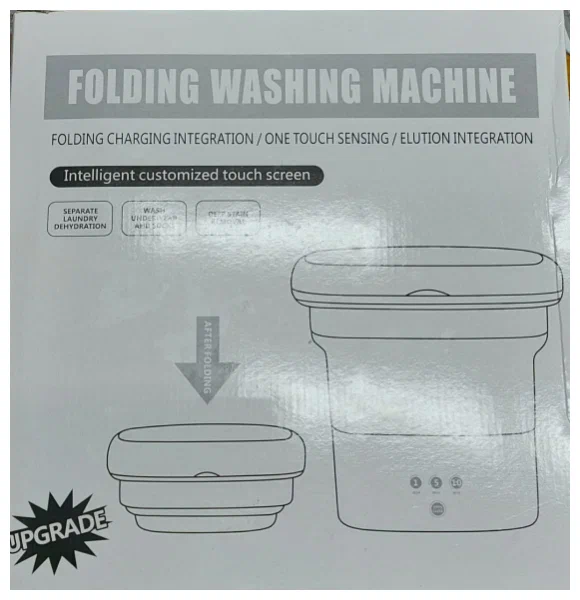 Пральна машина складна Folding Washing Machine Блакитний (4325235236) - фото 3