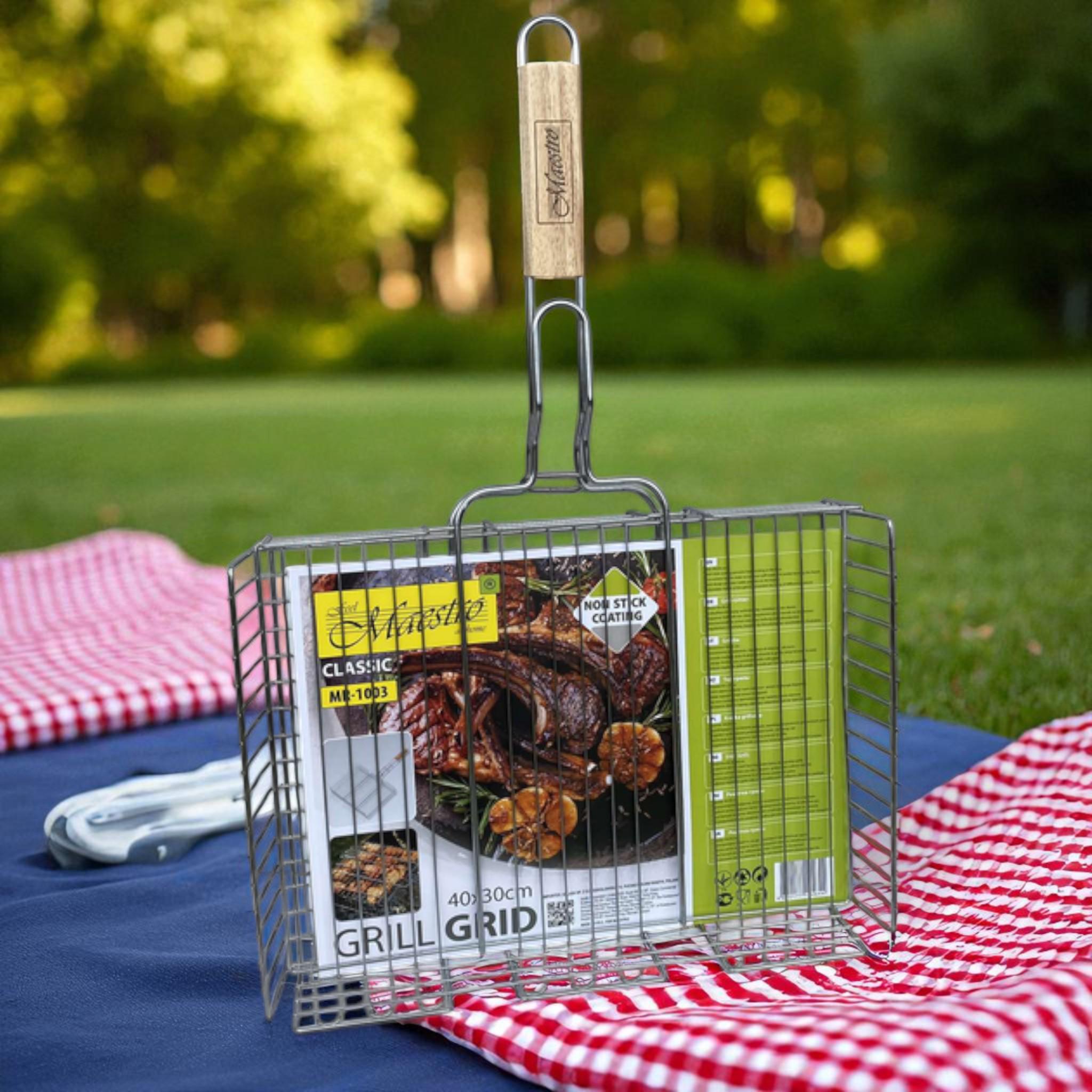 Грати-гриль Maestro MR-1003 антипригарне покриття 40x30 см (G_MR1003) - фото 5 Грати-гриль Maestro MR-1003 антипригарне покриття 40x30 см (G_MR1003) - фото 5
