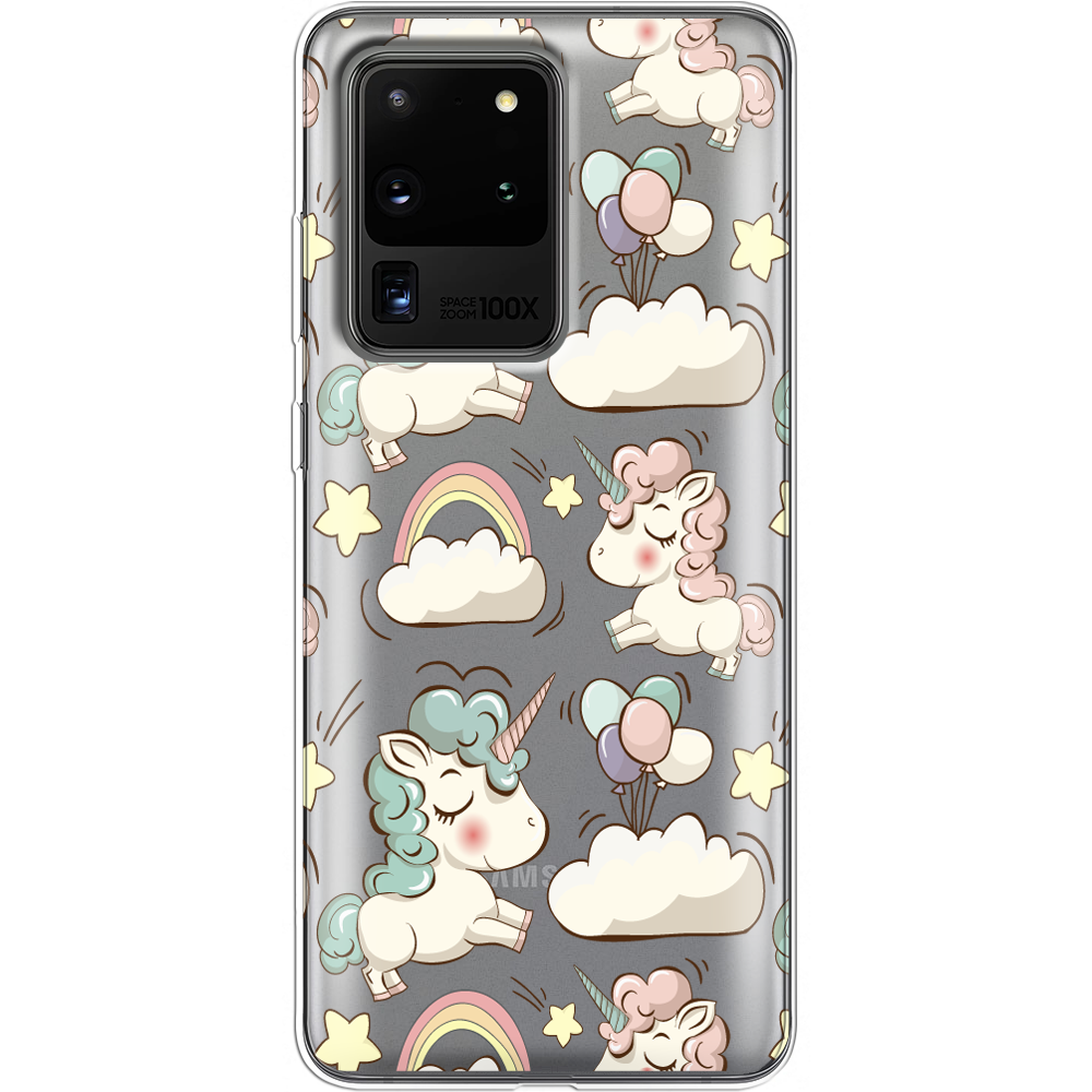 Чохол Boxface Samsung G988 Galaxy S20 Ultra Unicorns Прозорий силікон (38878-cc2-38878)