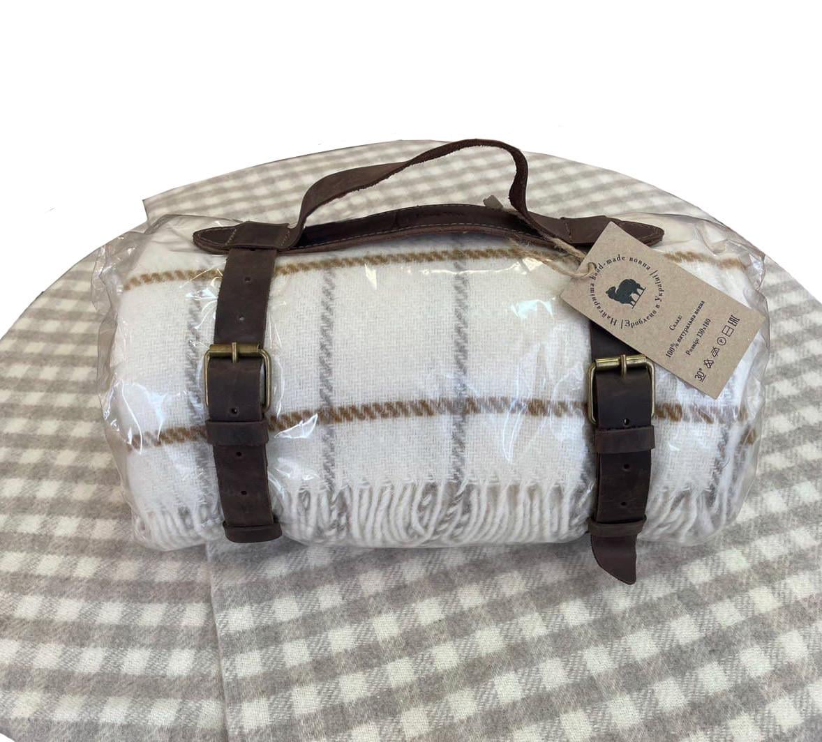 Плед шерстяной Love You тревел 130x180 см (6008)