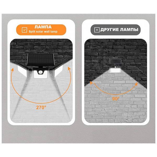 Уличный тройной светильник с датчиком движения на солнечной батарее FL-1725А (3363) - фото 7