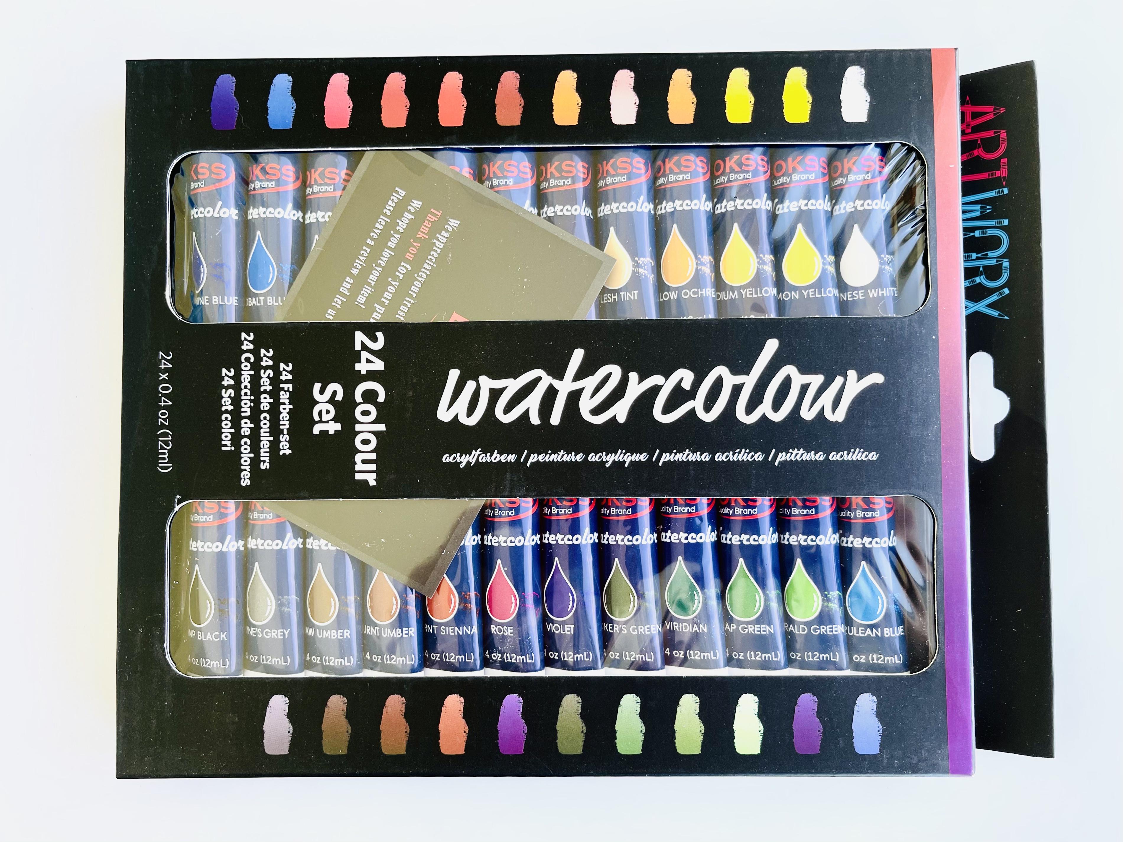 Акварельная краска 24 цвета в тубах Art Planet