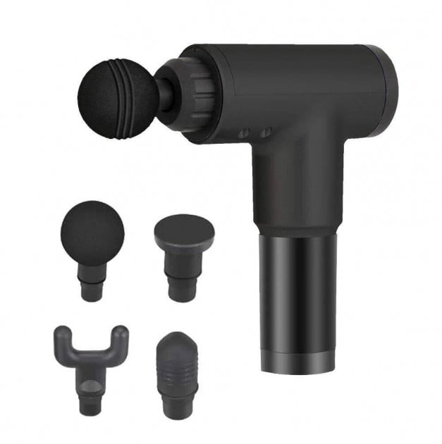 Мышечный ручной массажер Fascial Gun Black (1938548)