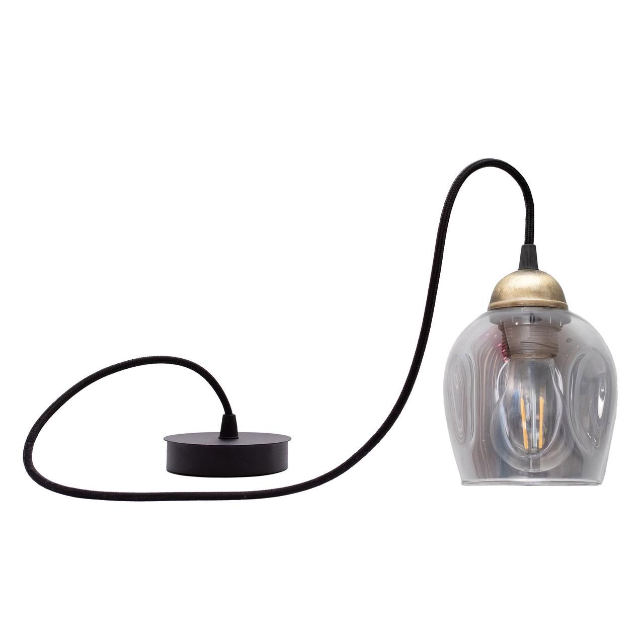 Підвісний світильник MSK ELECTRIC Enigma зі скляним плафоном під лампу Е27 Чорний (PL 2024 BK) - фото 3 Підвісний світильник MSK ELECTRIC Enigma зі скляним плафоном під лампу Е27 Чорний (PL 2024 BK) - фото 3