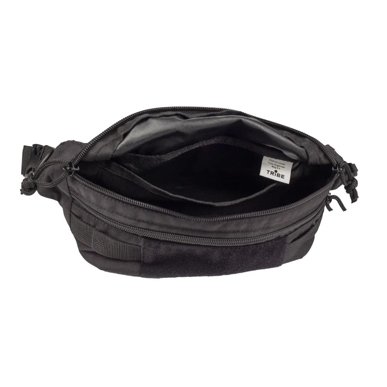 Поясная сумка Tribe Organiser Bag Velcro 3 L T-ID-0004 Black (T-ID-0004-black) - фото 6