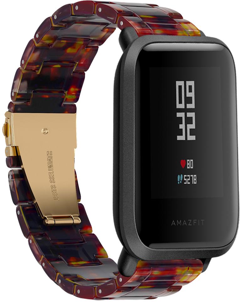 Ремінець із Cмоли Resin для Amazfit Bip Orange Black (28808-47)