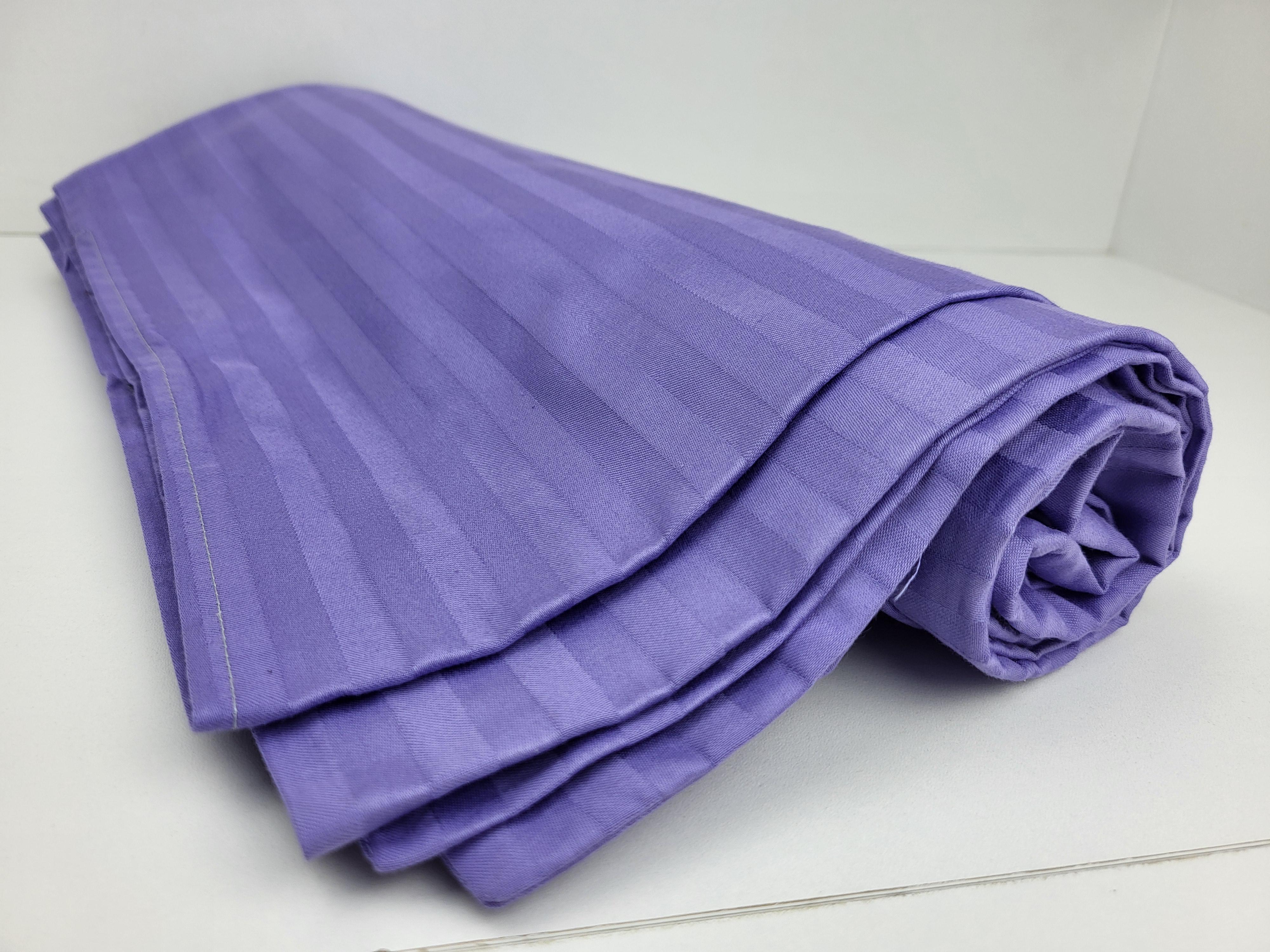 Пододеяльник сатин страйп полуторный 145x220 см Фиолетовый (1519)