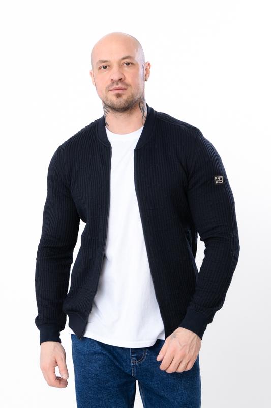 Бомбер чоловічий Носи Своє XL Темно-синій (15533) - фото 2 Бомбер чоловічий Носи Своє XL Темно-синій (15533) - фото 2