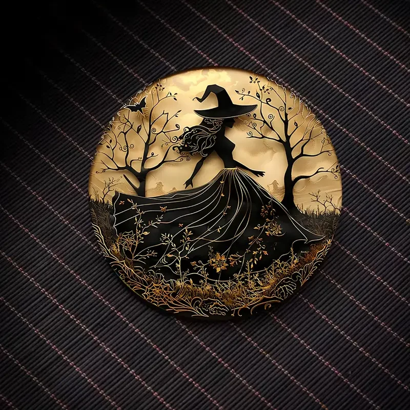 Набор деревянных подставок под чашки Ведьма 6 шт. - фото 3 Набор деревянных подставок под чашки Ведьма 6 шт. - фото 3