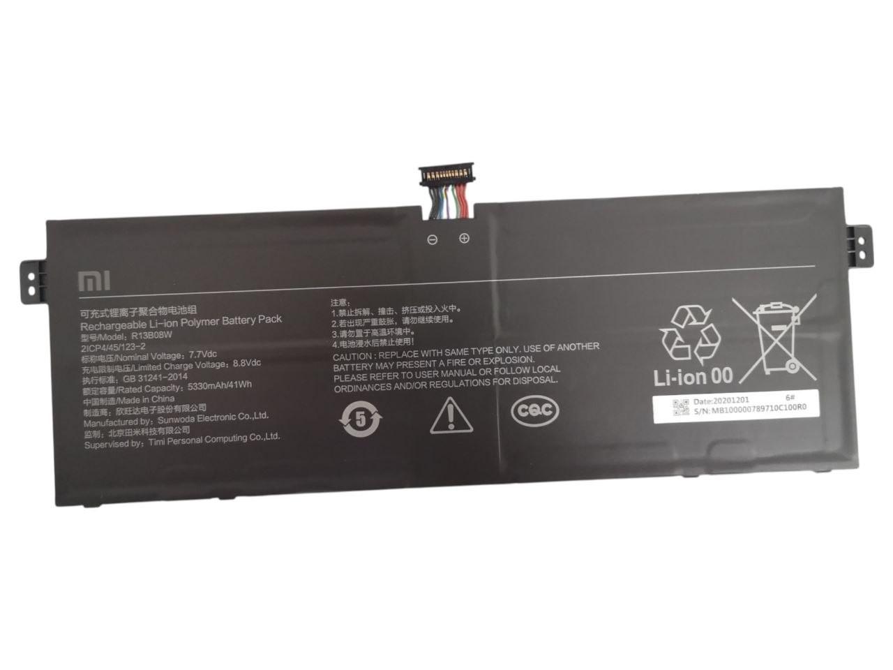 Аккумулятор для Xiaomi RedmiBook Air 13 XMA2005/R13B08W 5330mah 41Wh (36997334)