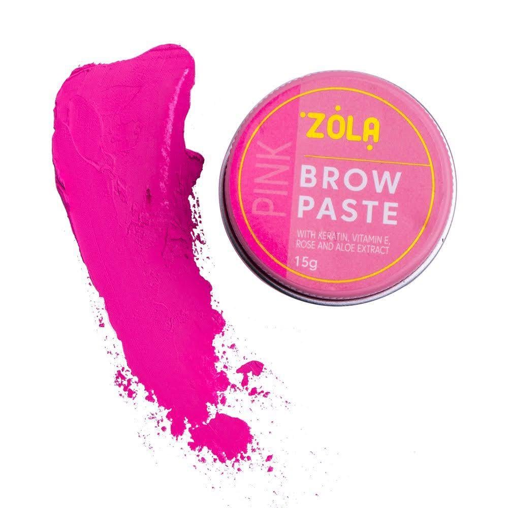 Контурная паста Zola Pink Brow Paste для разметки бровей 15 г Розовый