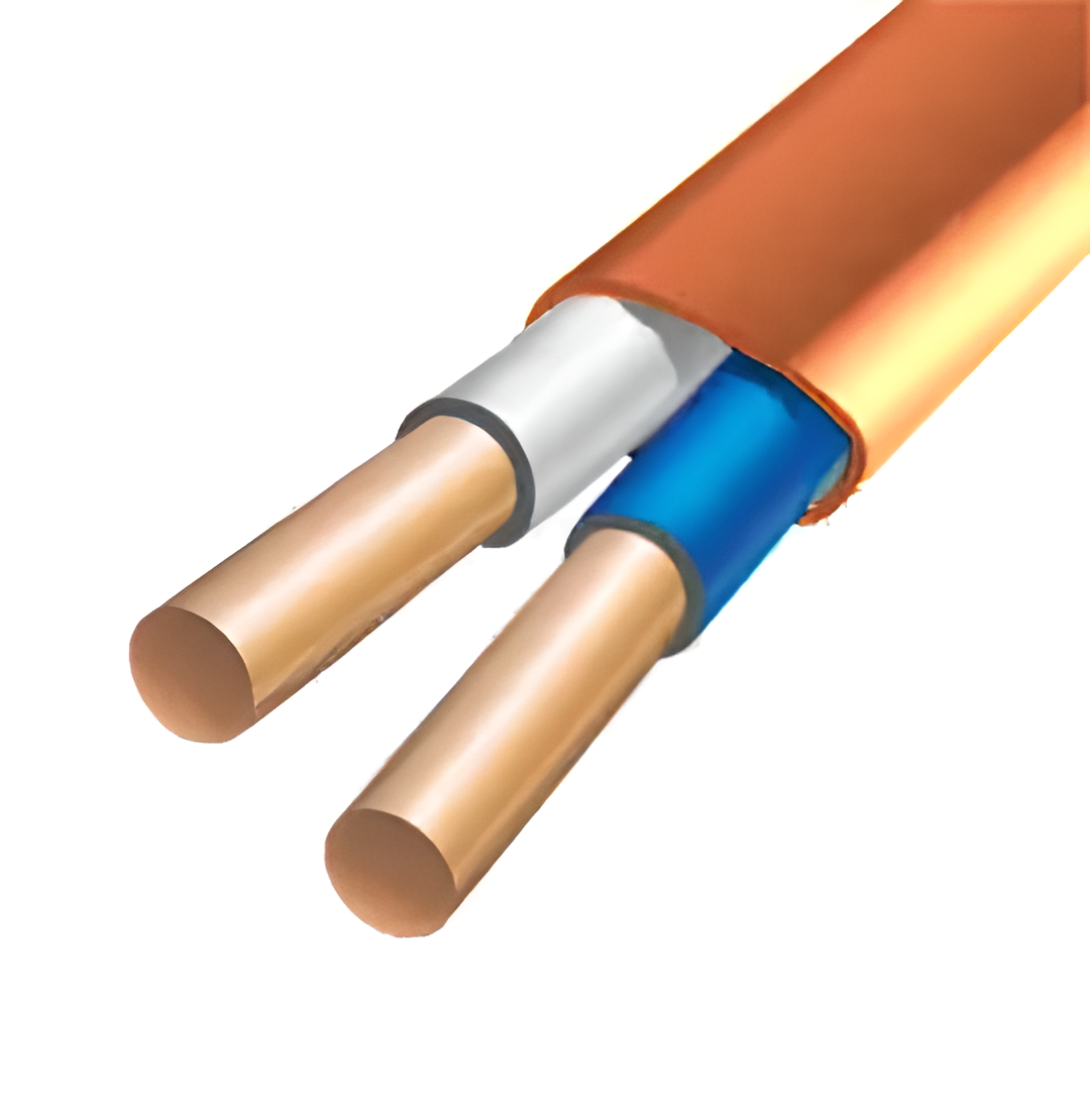 Кабель ВВГп НГ 2х1,5 ДКЗ ГОСТ ЕвроСтандарт 100 м Оранжевый