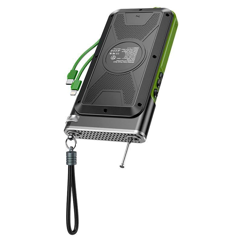 Повербанк Solar FM радио Wireless Charger 20000 mAh PN-W26 IPX4 1xUSB Type-C 15 W 3 A Qi (576362)