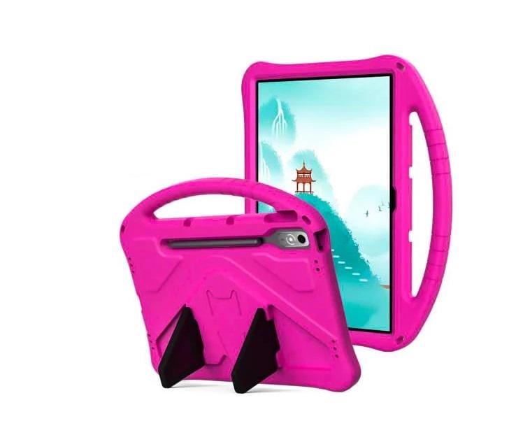 Чохол чехол-накладка Kids with Stand для Lenovo Tab P12 з ручкою Рожевий