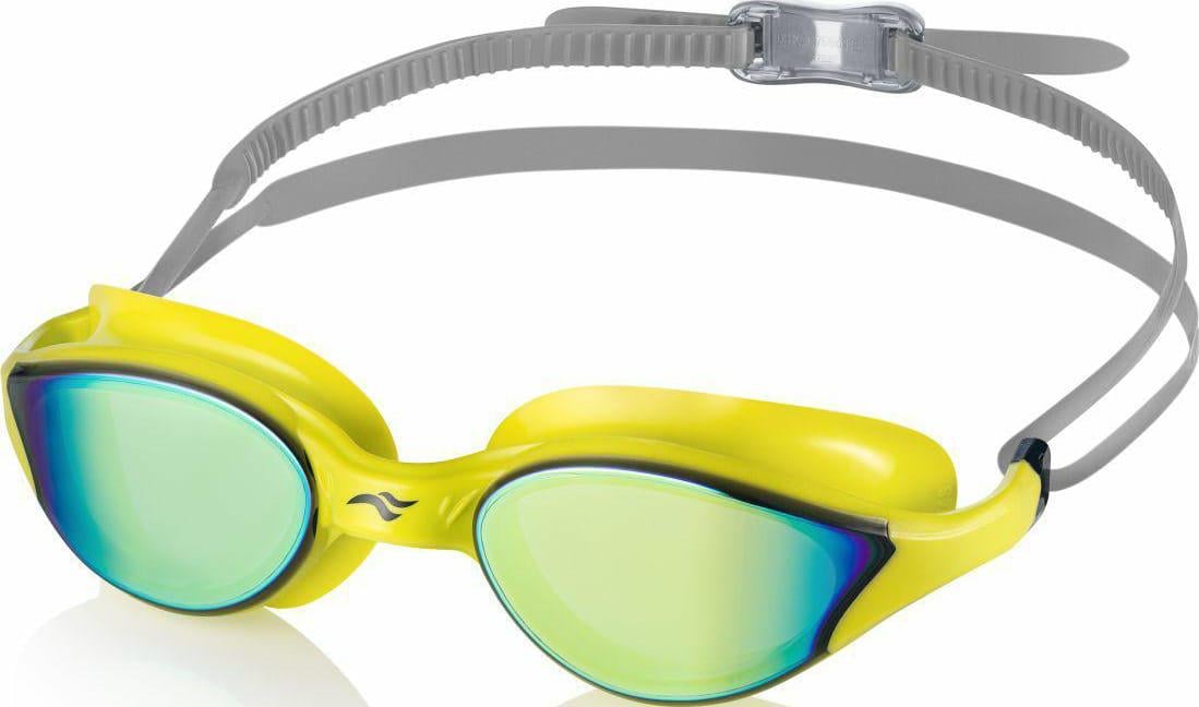 Очки для плавания Aqua Speed VORTEX MIRROR&CASE 8898 One Size Желтый/Серый (38100079)