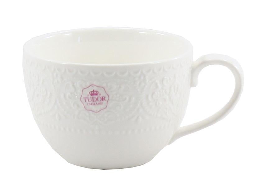 Чашка чайная фарфоровая TUDOR Корона 310 мл Белый (TU3107)