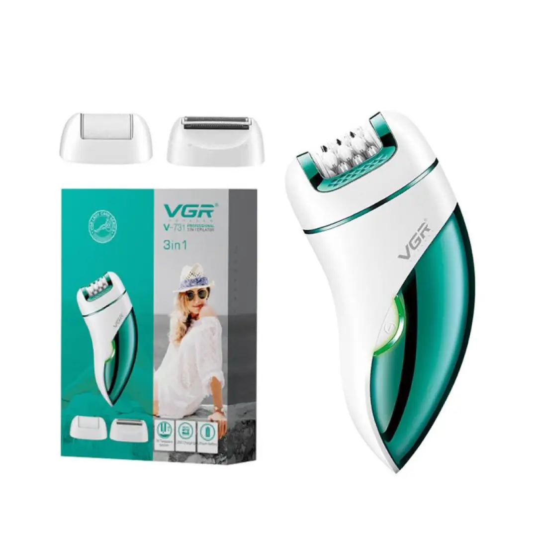 Епілятор жіночий VGR V-731 3в1 акумуляторний з USB