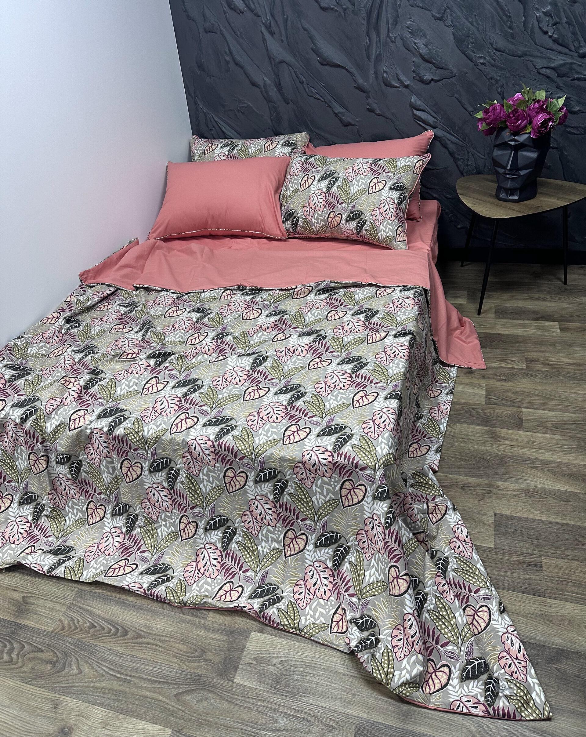 Комплект постельного белья Comfort Home Monstera семейный