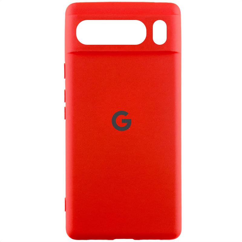 Противоударный чехол Silicone Cover Lakshmi Full Camera (AAA) with Logo для Google Pixel 8 Pro Красный / Re