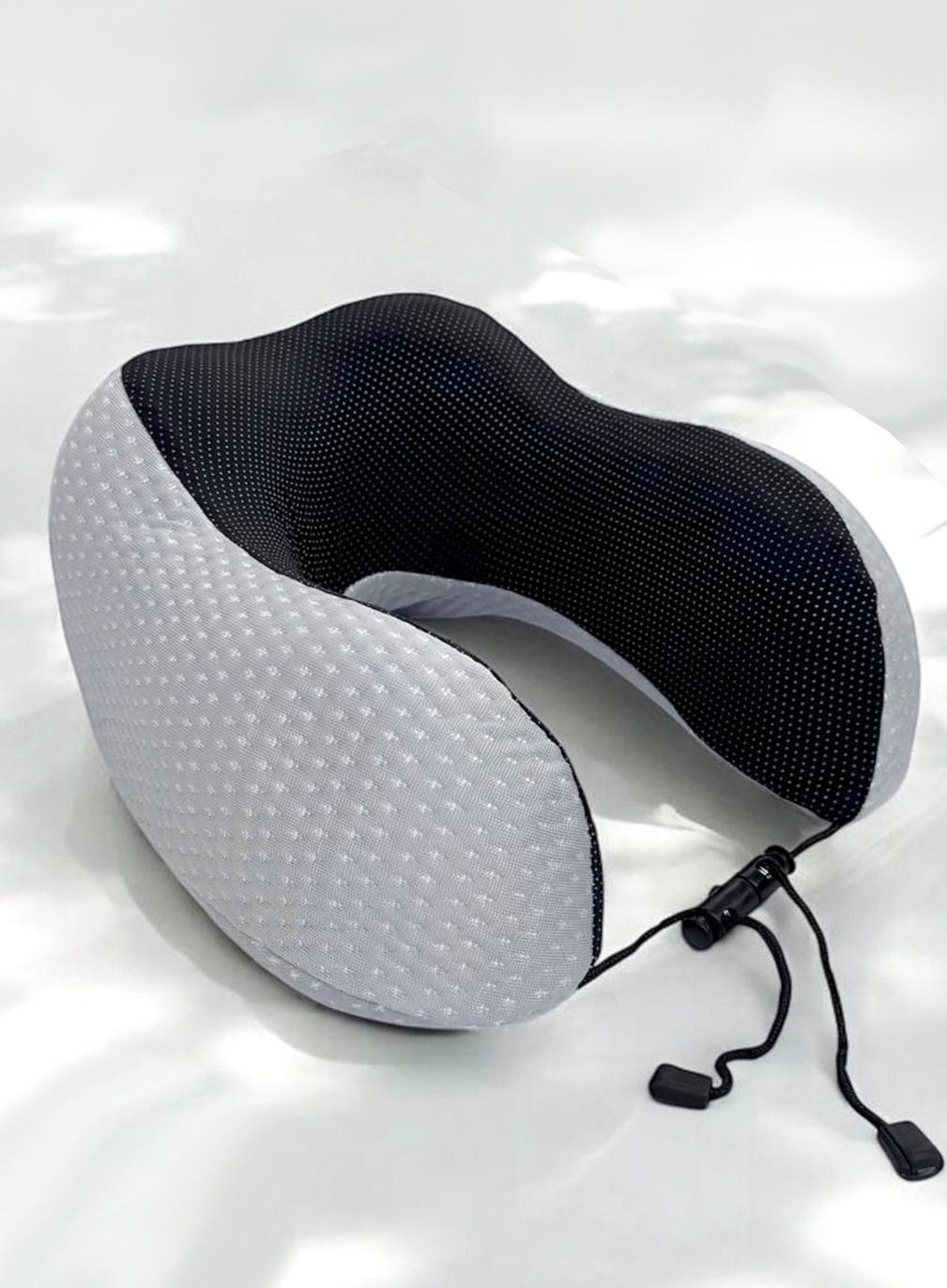 Подушка для путешествий ортопедическая Laska с эффектом памяти 28х24х14 см Светло-серый (24598) Подушка для путешествий ортопедическая Laska с эффектом памяти 28х24х14 см Светло-серый (24598)