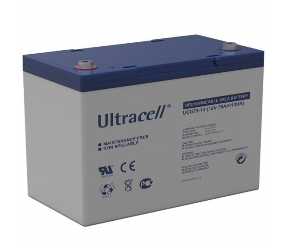 Аккумуляторная батарея Ultracell UCG75-12 GEL 12V 75 Ah White (2021583444) - фото 1 Аккумуляторная батарея Ultracell UCG75-12 GEL 12V 75 Ah White (2021583444) - фото 1