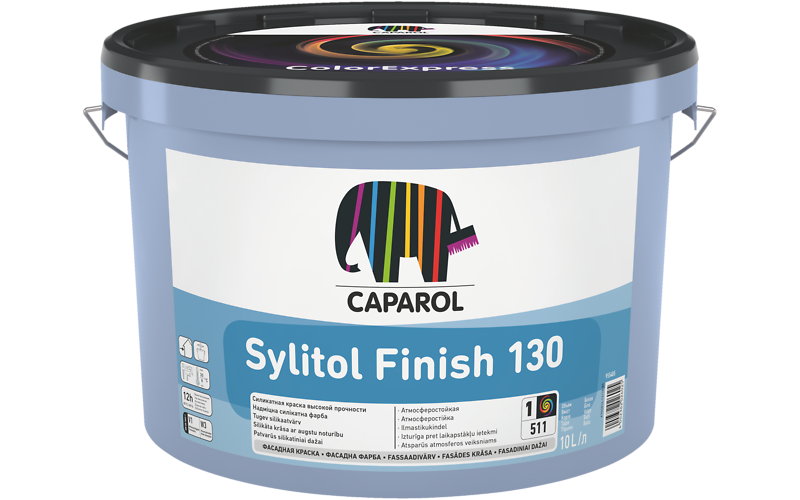 Фарба силікатна фасадна фасадна матова Caparol Sylitol Finish 130 База 1 2,5 л