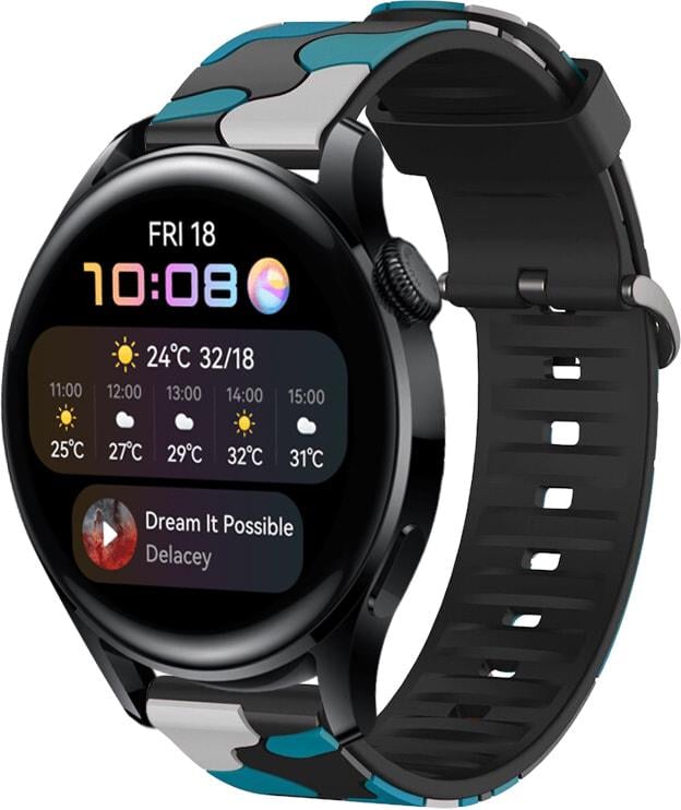 Ремінець Tactic Camouflage для Huawei Watch 3 Blue (32941-28)