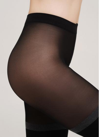 Колготки з імітацією панчох Giulia ENJOY MELANGE model 2 60 den р. 3 Dark grey melange (4823102997674) - фото 3 Колготки з імітацією панчох Giulia ENJOY MELANGE model 2 60 den р. 3 Dark grey melange (4823102997674) - фото 3