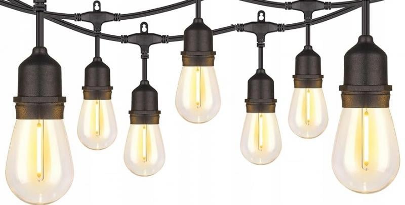 Ретро-гирлянда GardenLine SOL1267 декоративная садовая с Wi-Fi управлением 15 м 15 LED Теплый белый