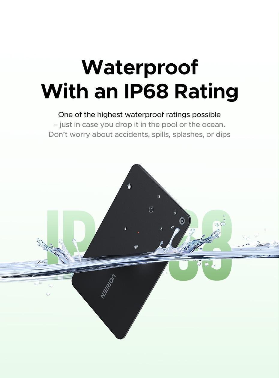 Трекер смарт Ugreen 1.7 мм 12 IP68 Чорний (45298) - фото 13 Трекер смарт Ugreen 1.7 мм 12 IP68 Чорний (45298) - фото 13