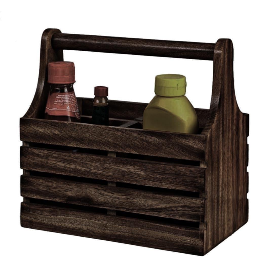 Подставка для столовых приборов из дерева Грилия Капучино (Псп-003209)