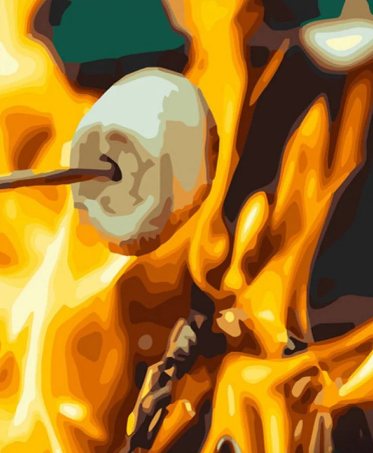 Картина по номерам Strateg Зефир над костром 40x50 см (GS759)