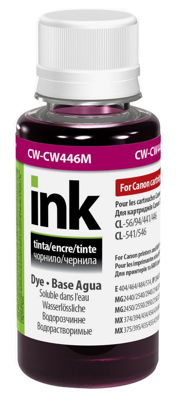 Чернила CW Canon CL-446 CW-CW446M01 100 мл Magenta (CW-CW446M01)
