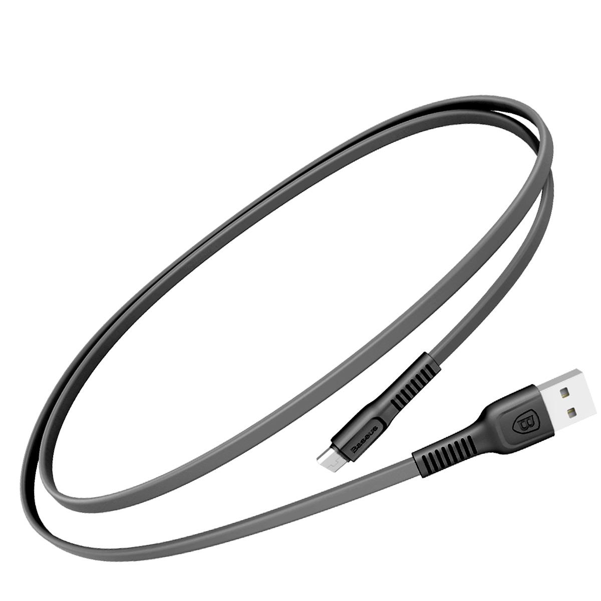 Кабель Baseus Tough microUSB 2A 1 м Чорний (CAMZY-B01)