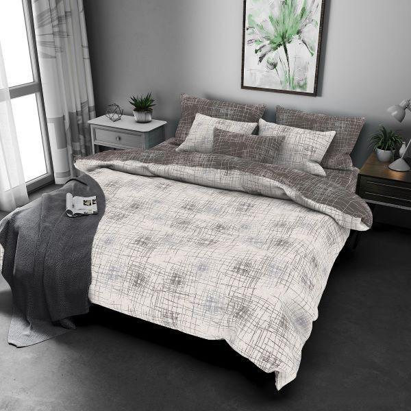 Комплект постільної білизни Україночка Штрихи бязь голд 9985591 Сірий (DR012975) Комплект постільної білизни Україночка Штрихи бязь голд 9985591 Сірий (DR012975)