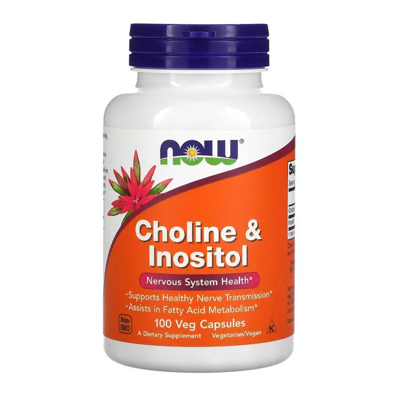 Холин и Инозитол NOW Choline&Inositol 500 мг 100 капс. (08308-01) Холин и Инозитол NOW Choline&Inositol 500 мг 100 капс. (08308-01)