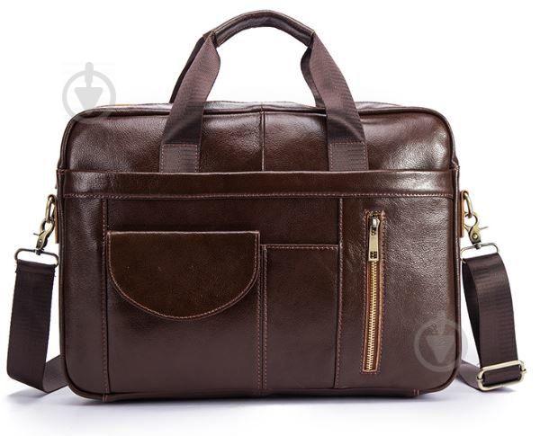 Сумка мужская под ноутбук Vintage 14882 Коричневая