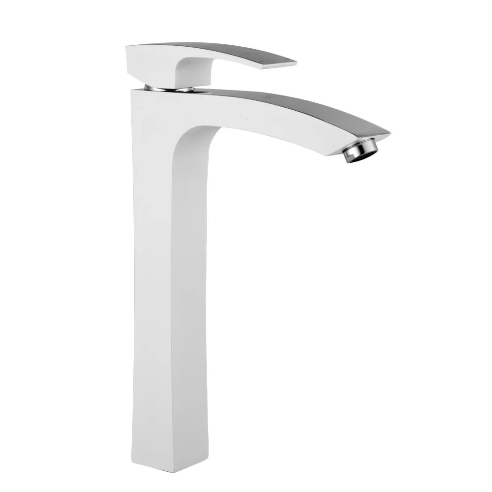 Смеситель для умывальника Gappo G1007-18 Белый/Хром (SQ-1033993)