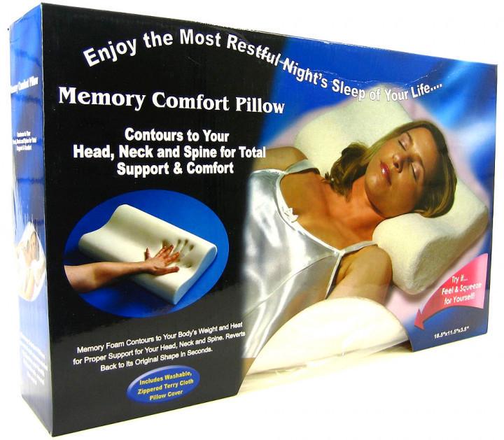 Подушка ортопедична Comfort Memory Pillow з наволочкою (1133) - фото 6