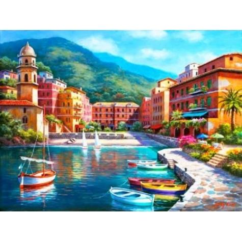 Картина по номерам Идейка Утро в заливе 40х50 см в термопакете (КНО2135-mt)